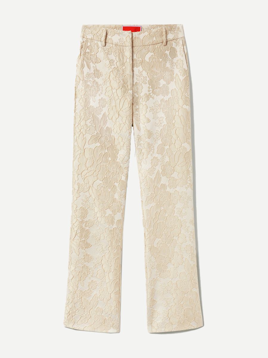 La DoubleJ 24/7 Matelasse Jacquard Pants in Peony Ivory | Shop Adam Heath Instore and Online