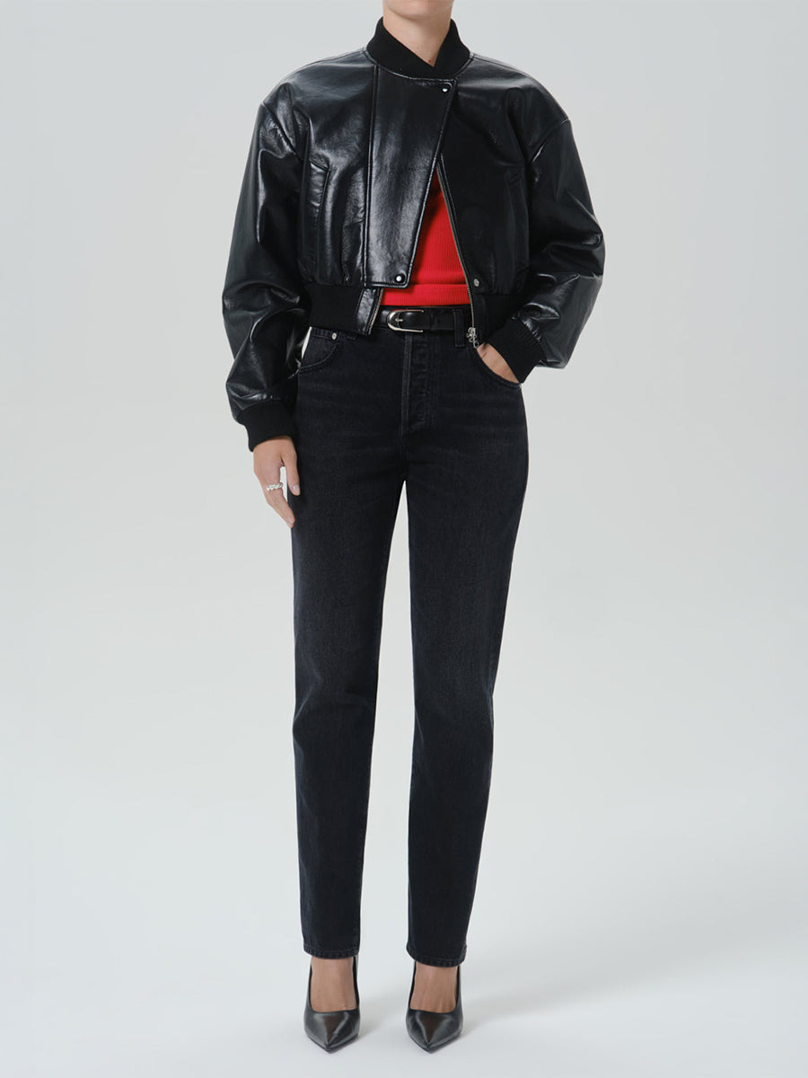 90s French High Rise Straight in Andreas