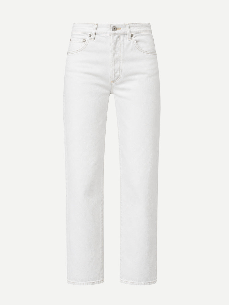 90s French High Rise Straight in Vintage White