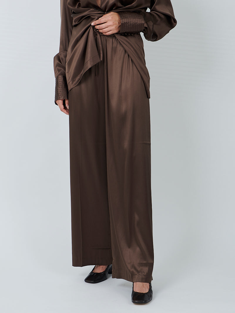 Dries Van Noten Puvis Bis Long Pants in Brown