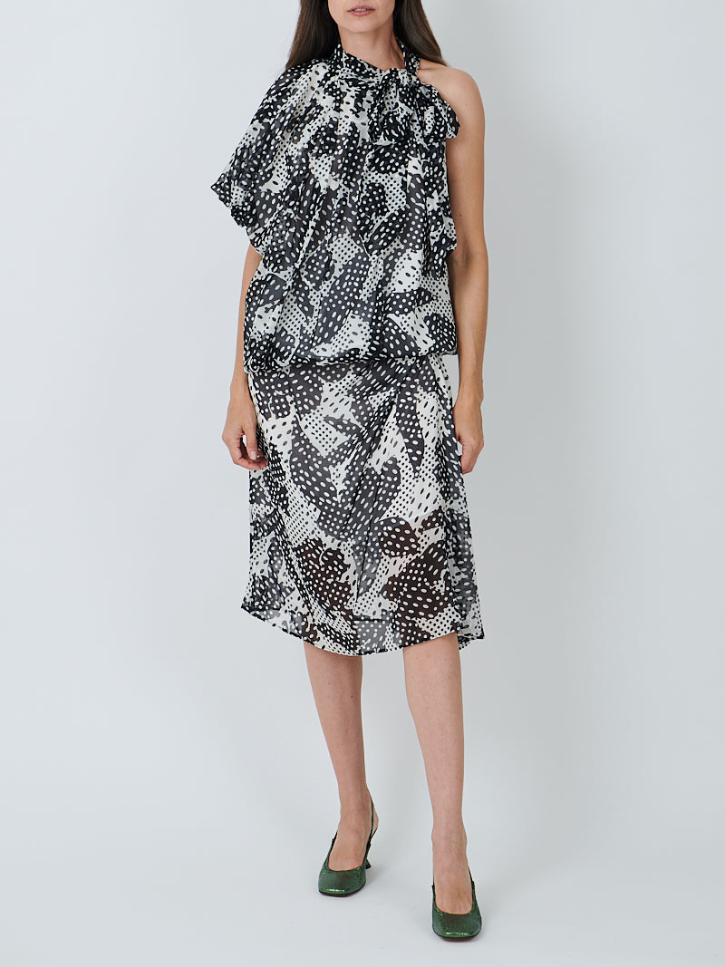 Dries Van Noten Sovora Skirt in Ecru