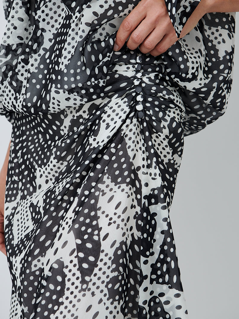 Dries Van Noten Sovora Skirt in Ecru