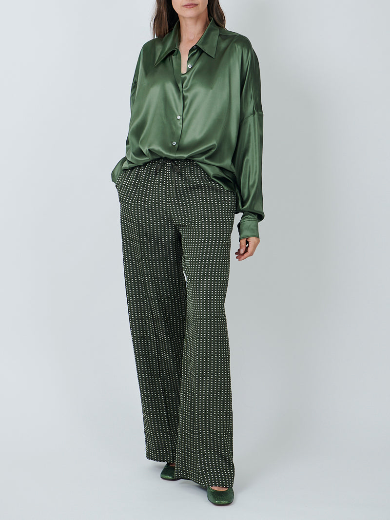 Dries Van Noten Casia Shirt in Khaki