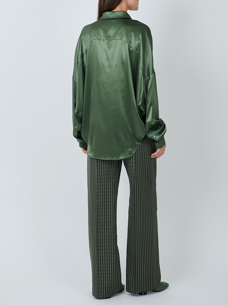 Dries Van Noten Casia Shirt in Khaki