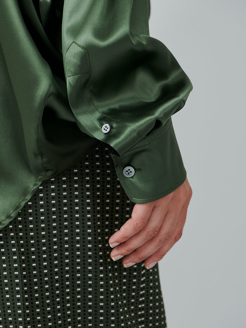 Dries Van Noten Casia Shirt in Khaki