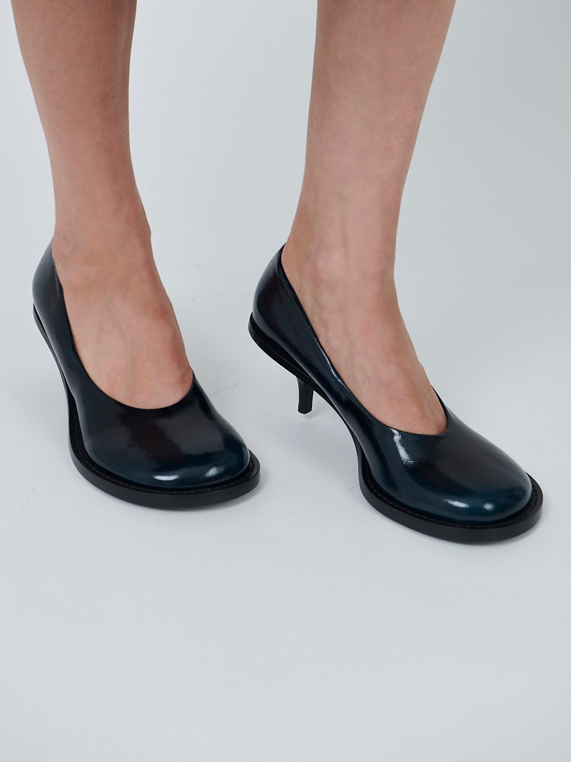 Dries Van Noten | Patent Leather Pump in Turquoise