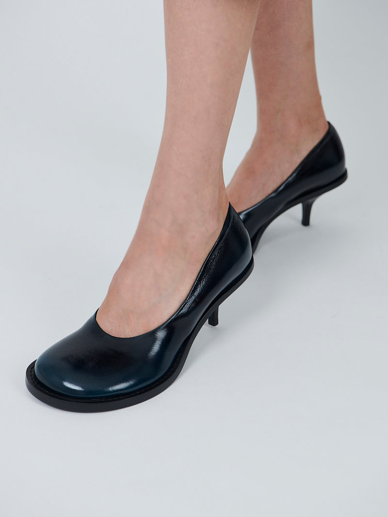 Dries Van Noten | Patent Leather Pump in Turquoise
