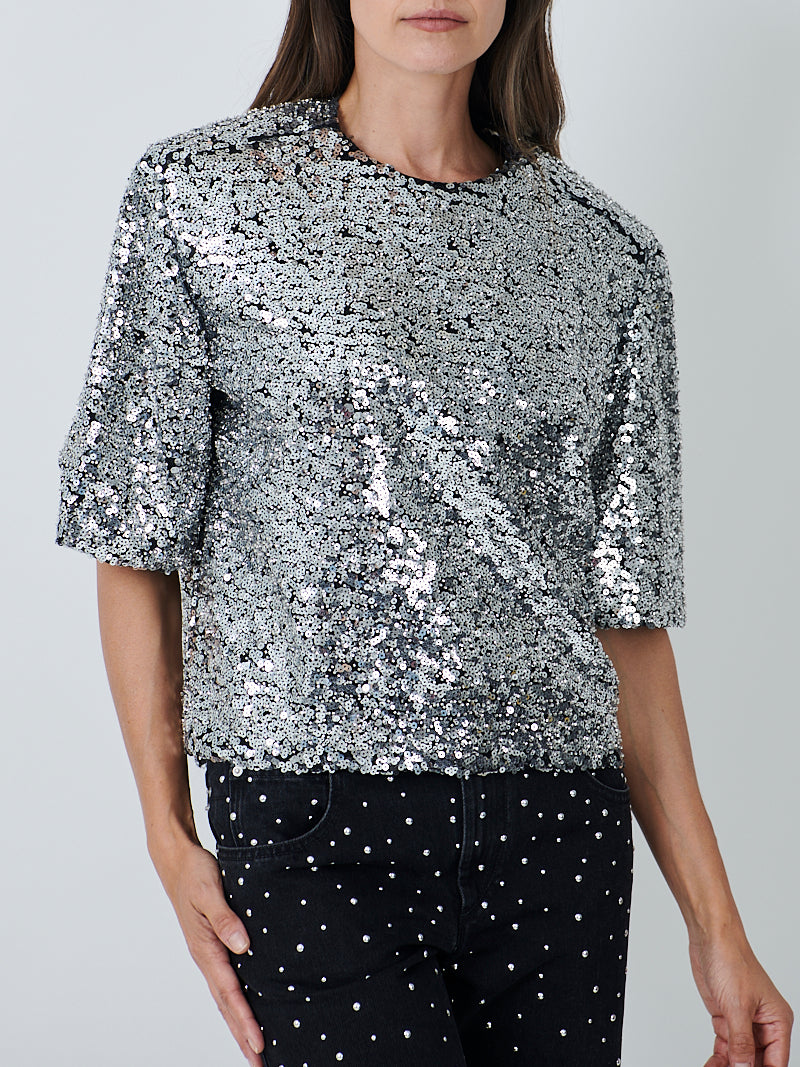 Isabel Marant Helga Top in Silver