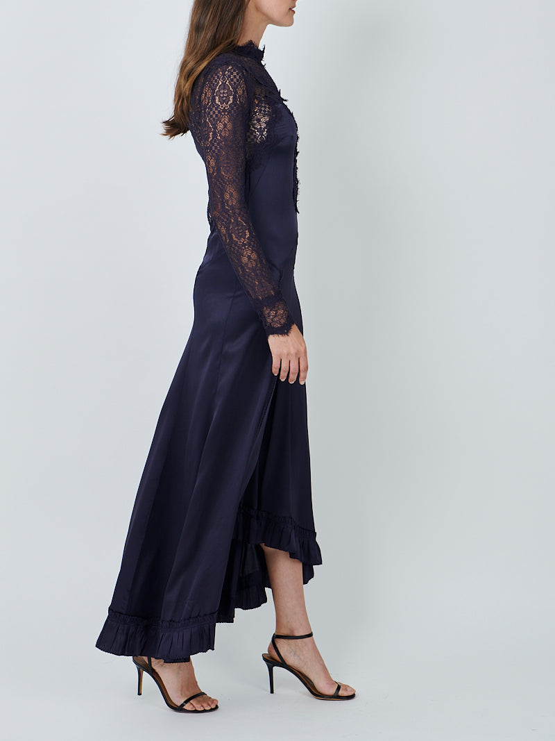 Isabel Marant Dolores Dress in Black Midnight