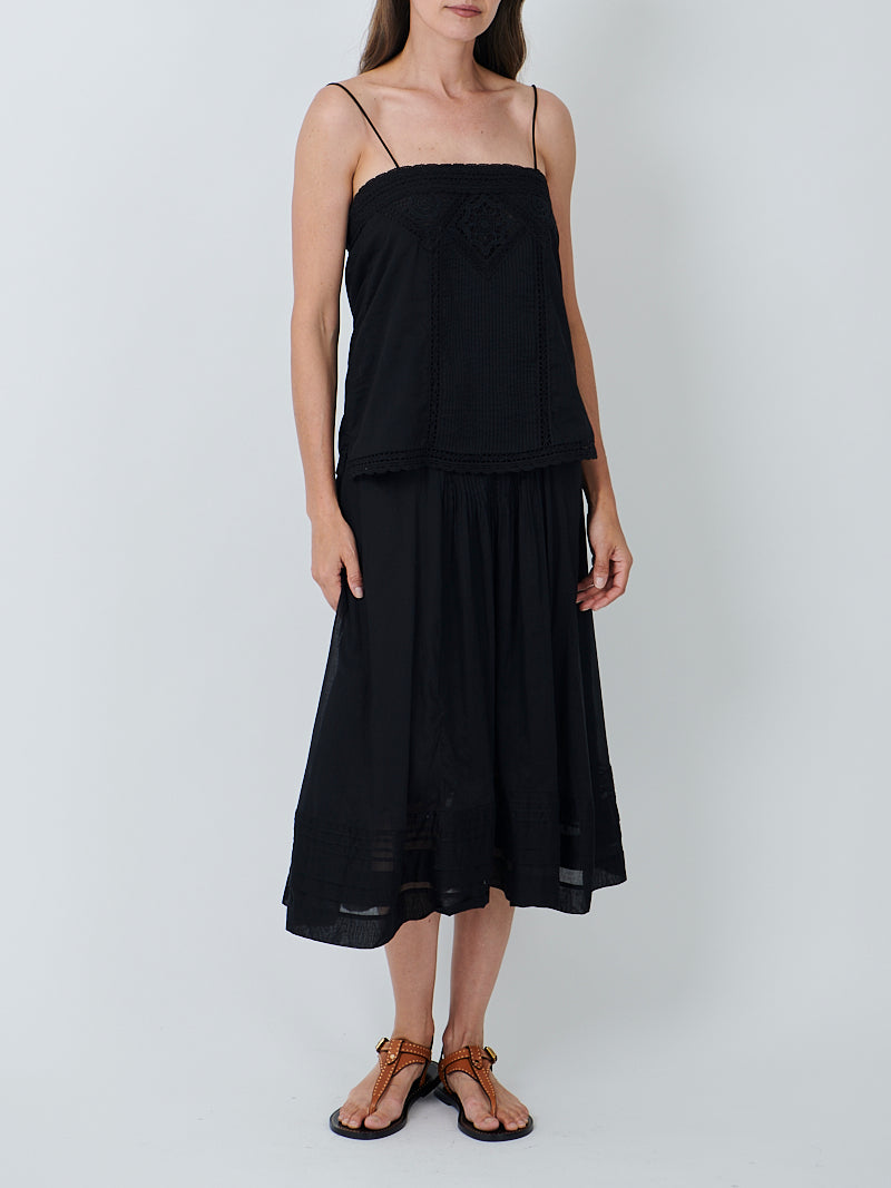 Isabel Marant Etoile Gaelia Top in Black