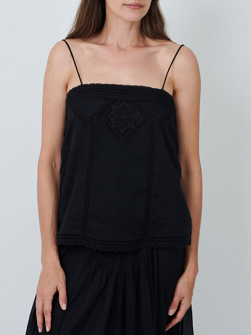 Isabel Marant Etoile Gaelia Top in Black