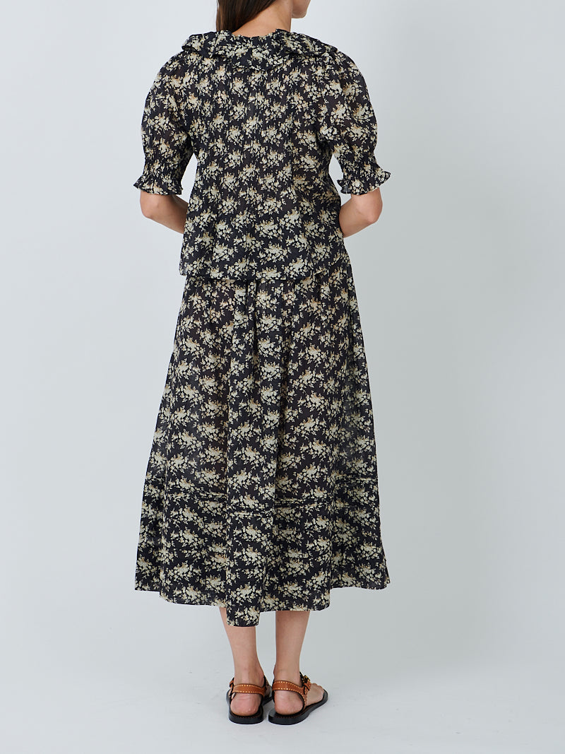 Marcie Skirt in Noir Rossier Floral
