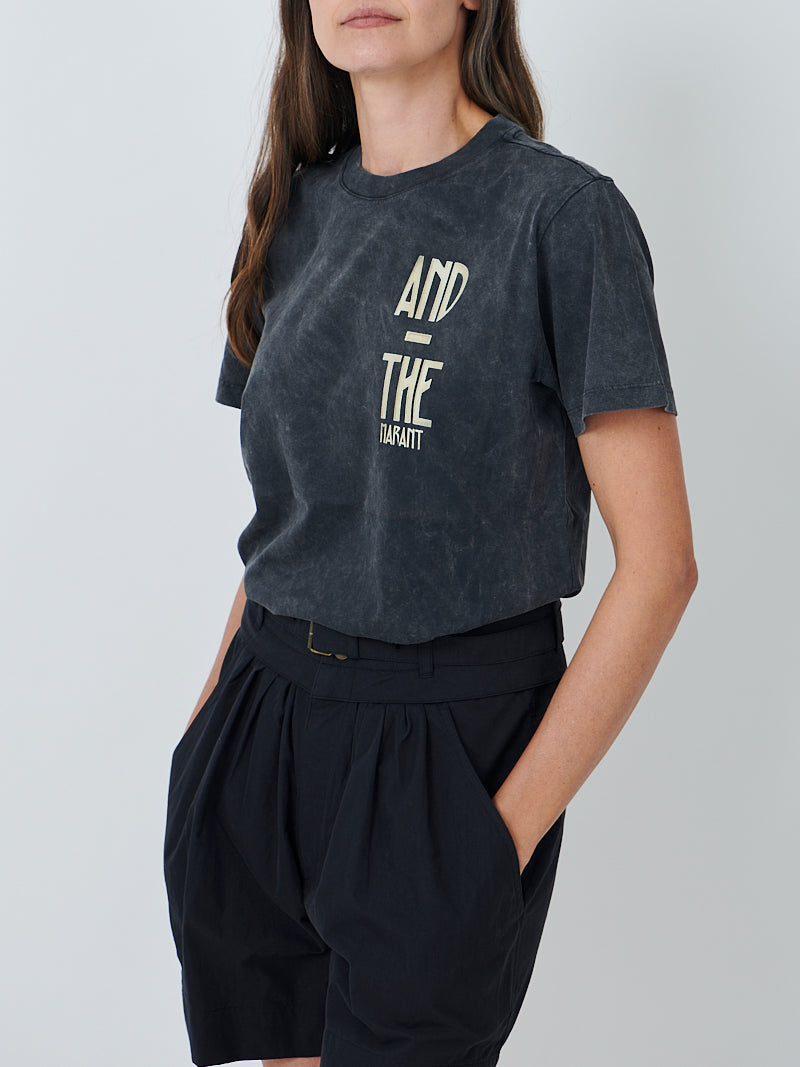 Marant Etoile Zoeline And The Tee in Faded Black