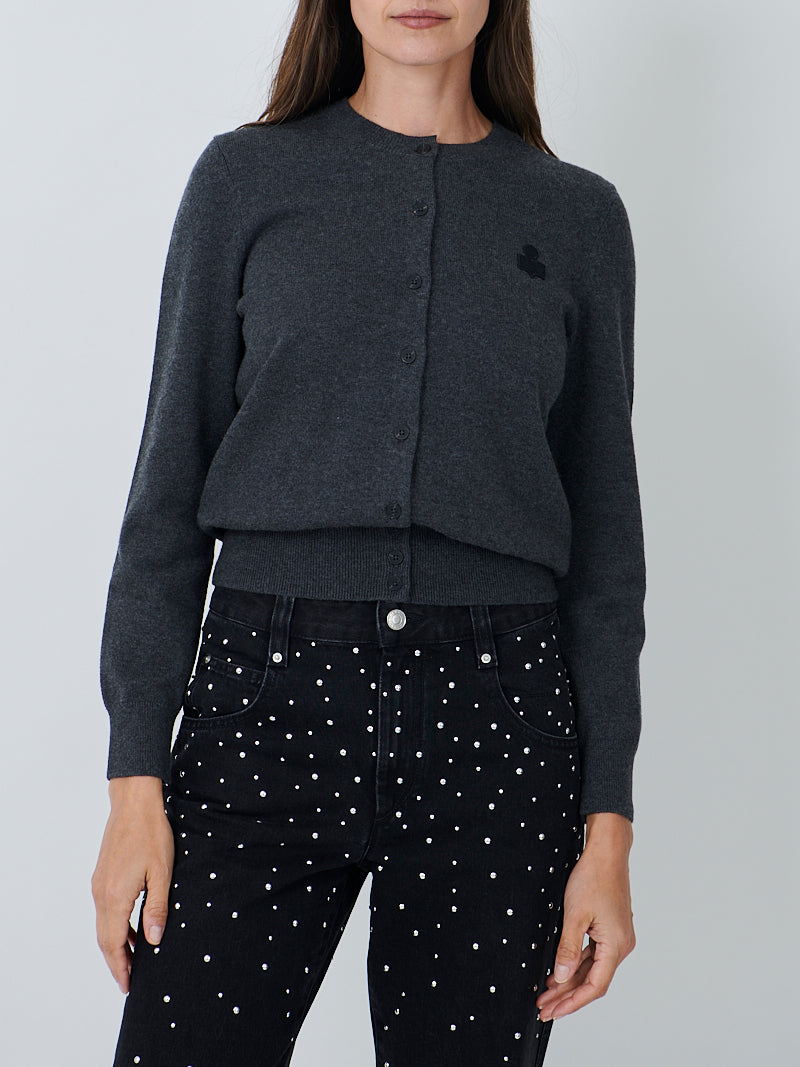Isabel Marant Mona Cardigan in Anthracite