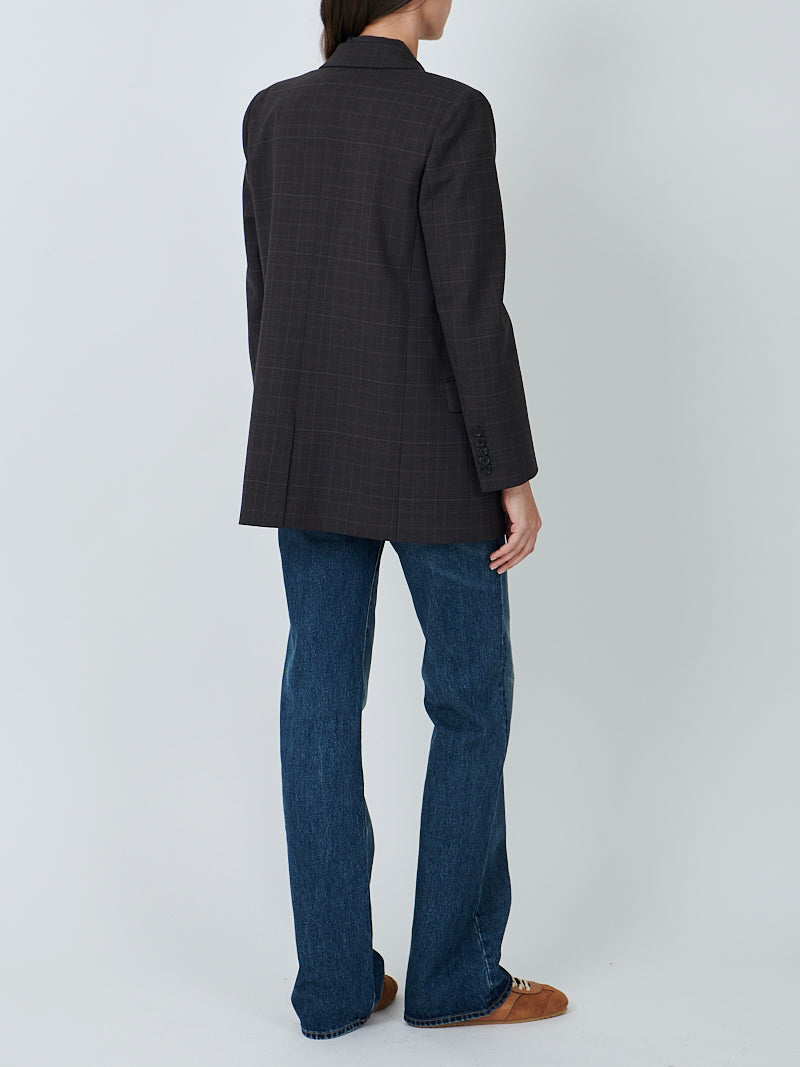Diane Blazer in Espresso Check