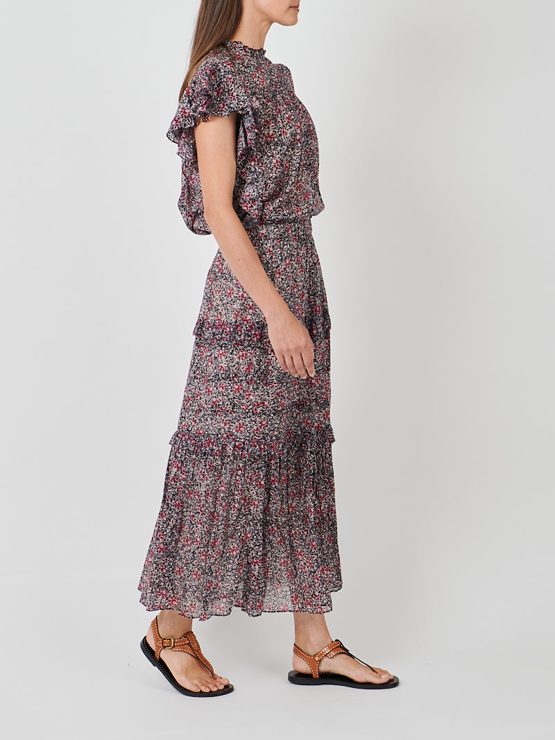 Isabel Marant Volomia Skirt in Crushed Berry