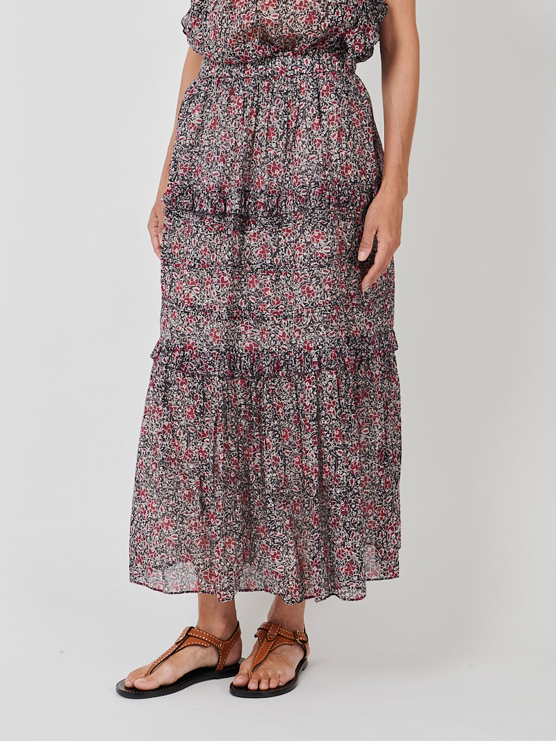 Isabel Marant Volomia Skirt in Crushed Berry