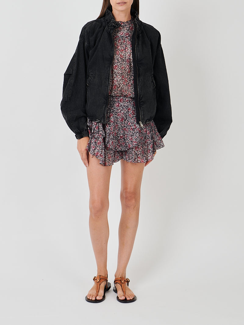 Plume Jacket in Faded Black