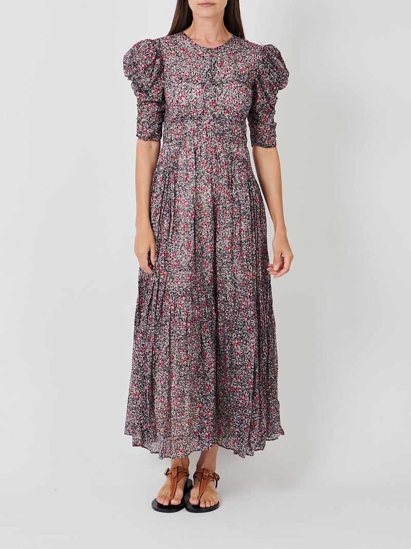 Isabel Marant Sichellia Dress in Crushed Berry
