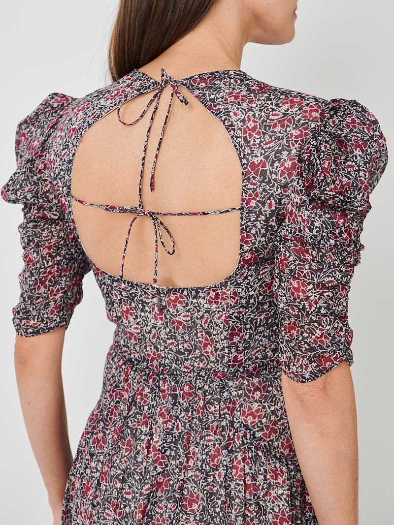 Isabel Marant Sichellia Dress in Crushed Berry