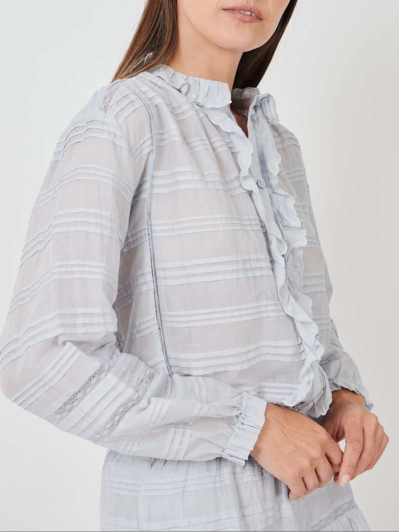 Isabel Marant Peline Top in Light Blue