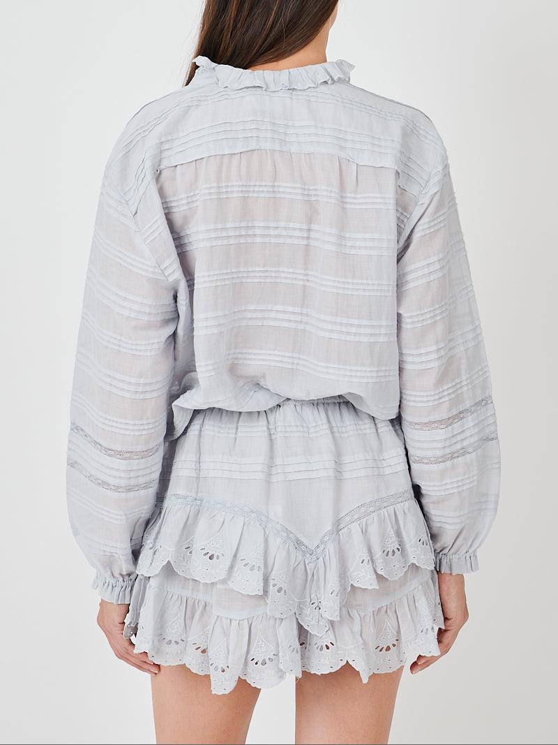 Isabel Marant Peline Top in Light Blue