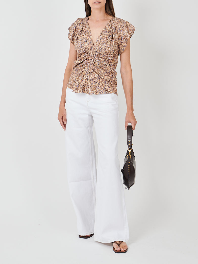 Isabel Marant Lonea Top in Ochre
