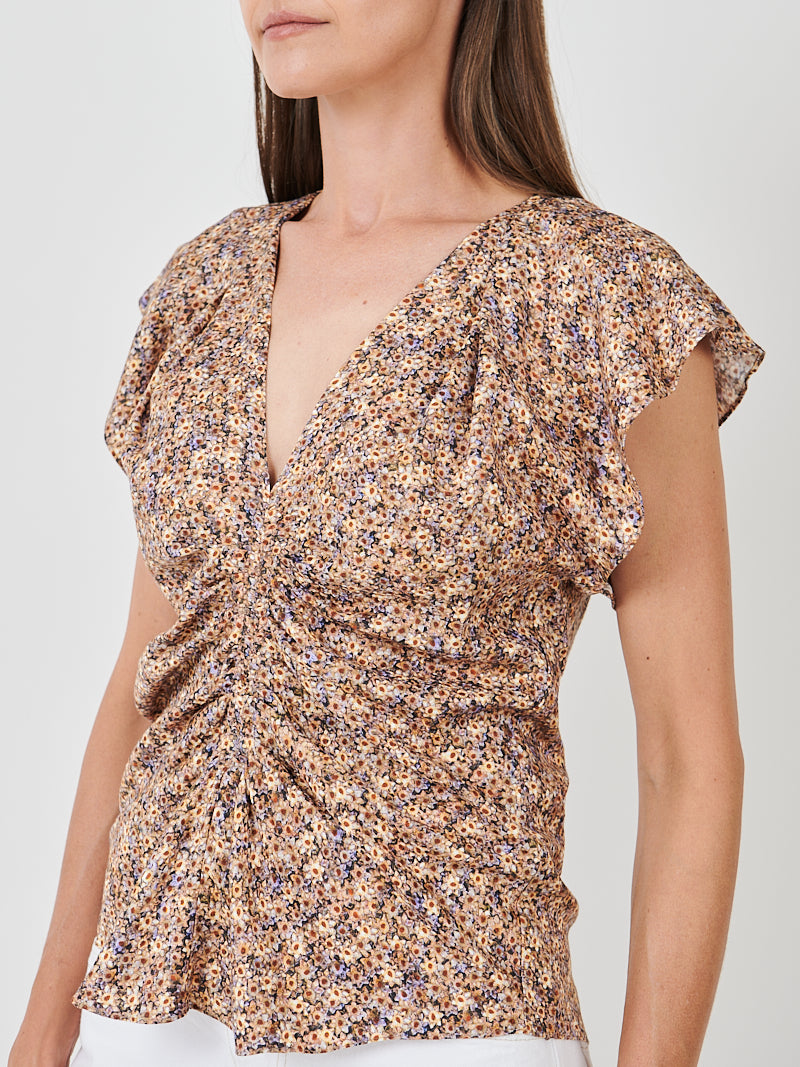 Isabel Marant Lonea Top in Ochre