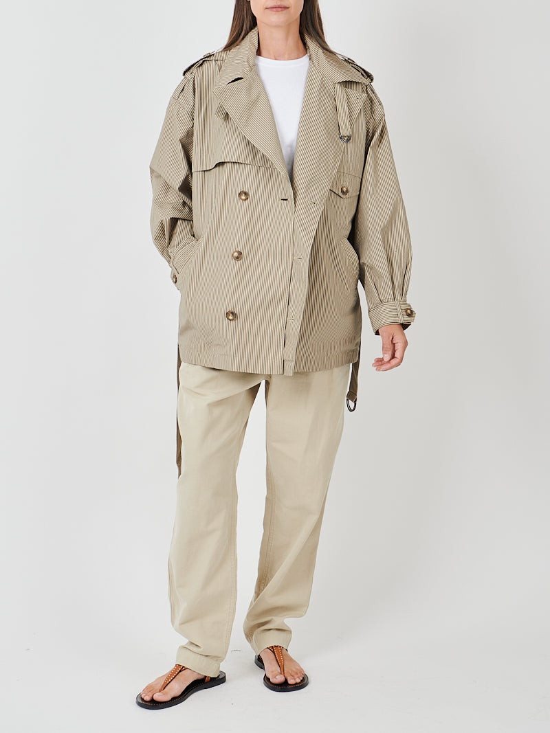 Isabel Marant Claya Jacket in Beige/Khaki