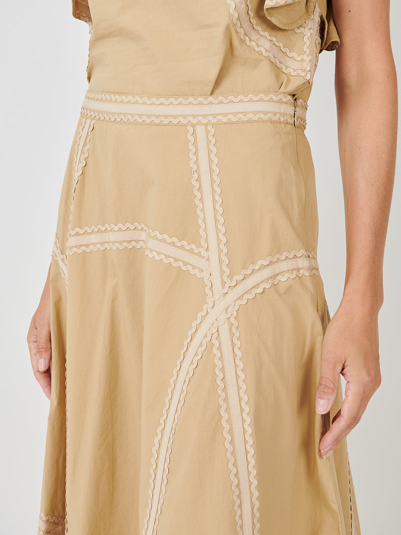 Ulla Johnson Norah Skirt in Sand