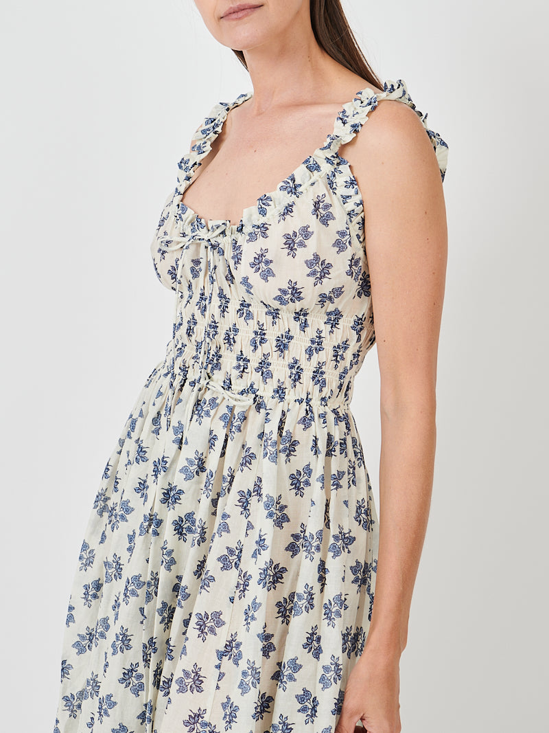 Doen Emmaretta Dress in Creme Pomegranate Bloom