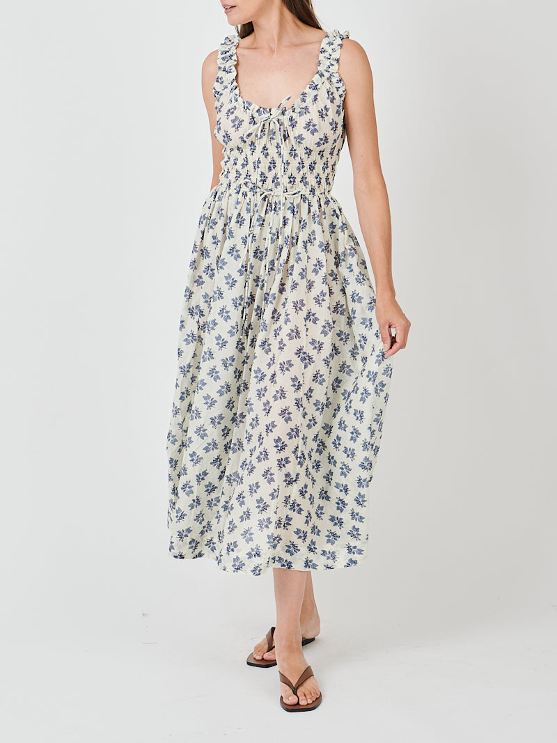 Doen Emmaretta Dress in Creme Pomegranate Bloom