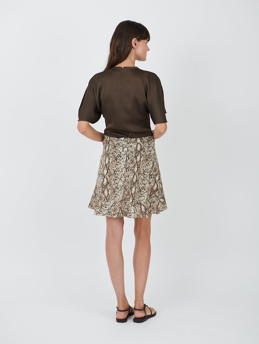 Ozany Skirt in Natural Python