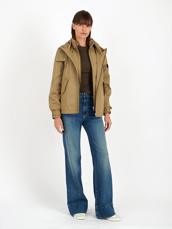 Yves Salomon Army | Technical Short Jacket in Bambou
