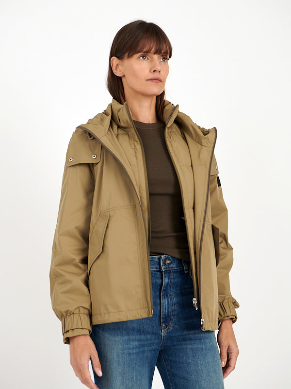 Yves Salomon Army | Technical Short Jacket in Bambou