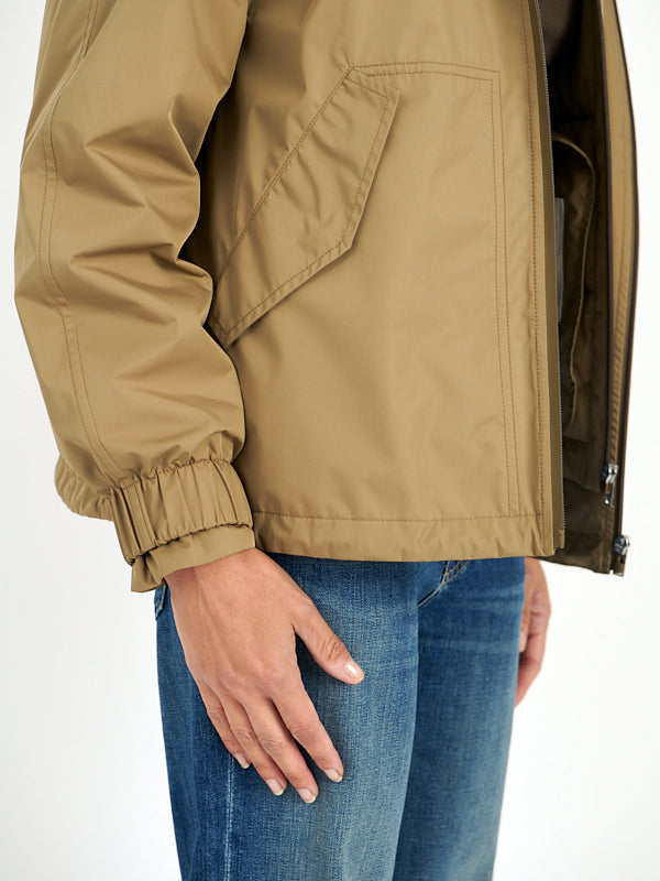 Yves Salomon Army | Technical Short Jacket in Bambou