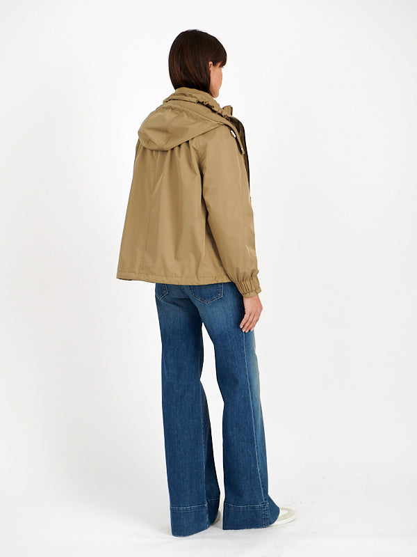 Yves Salomon Army | Technical Short Jacket in Bambou