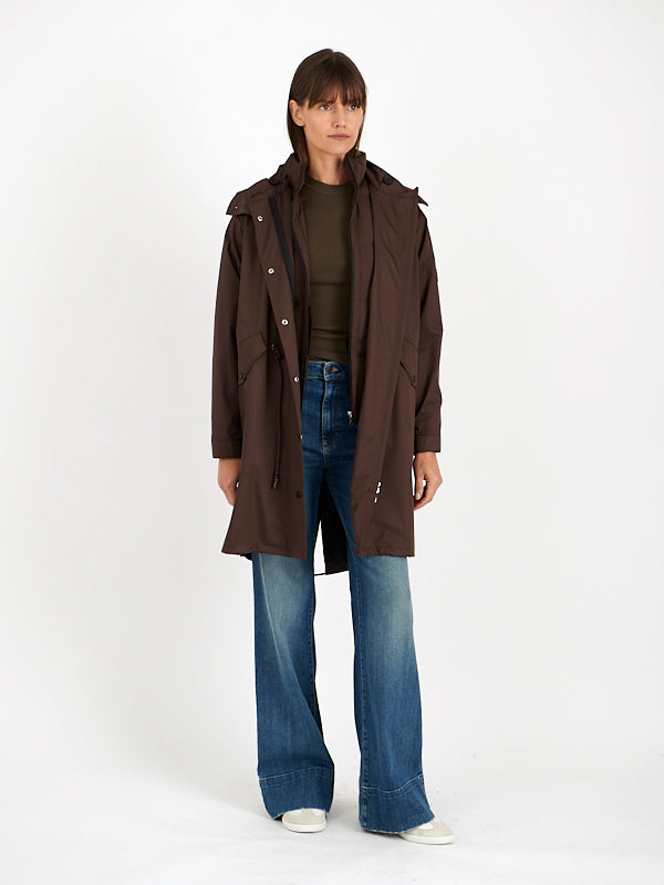 Yves Salomon | Technical 2-in-1 Parka in Mocha