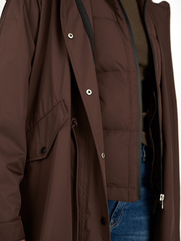 Yves Salomon | Technical 2-in-1 Parka in Mocha