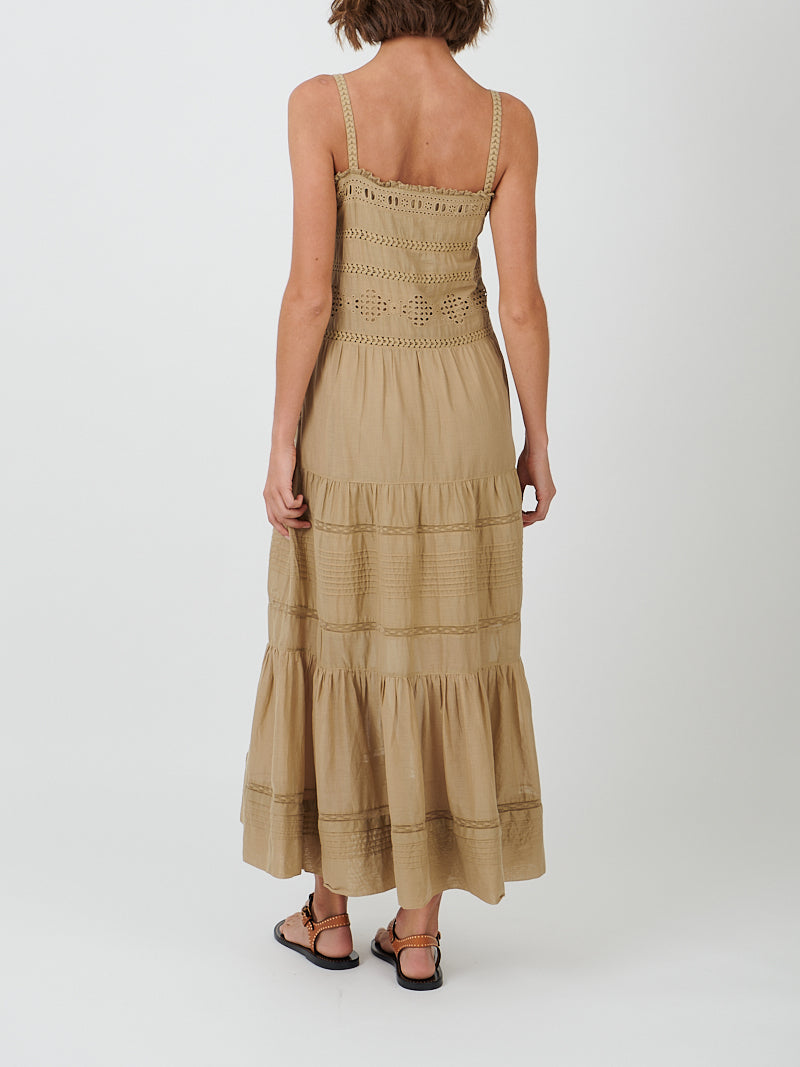 Divine Dress in Light Khaki