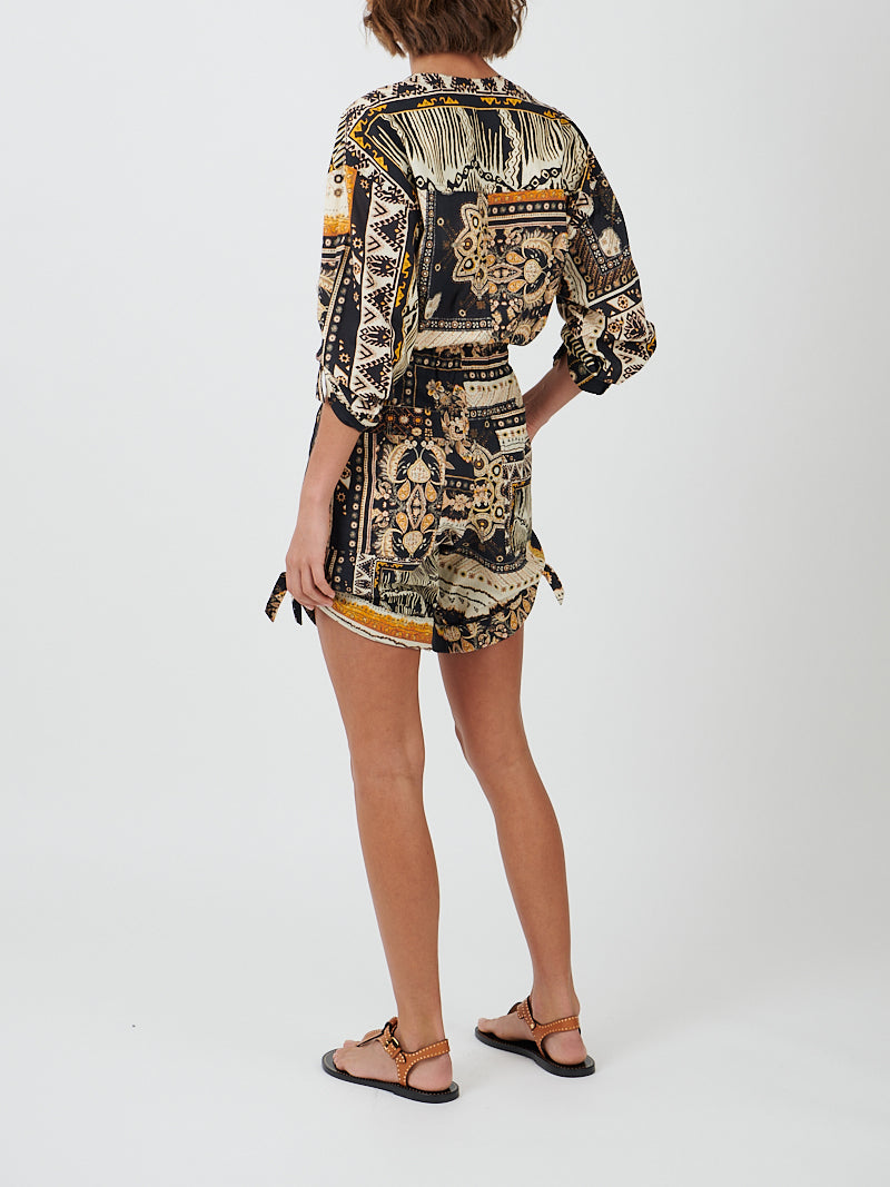 Marant Etoile | Niely Jumpsuit in Black/Ochre