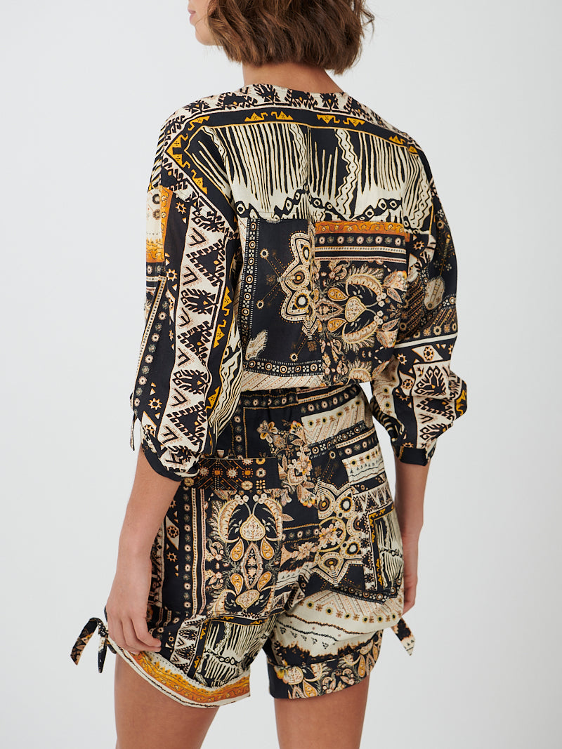 Marant Etoile | Niely Jumpsuit in Black/Ochre