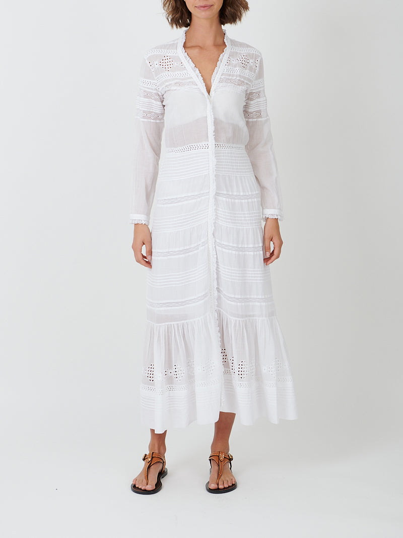 Daniva Dress in White