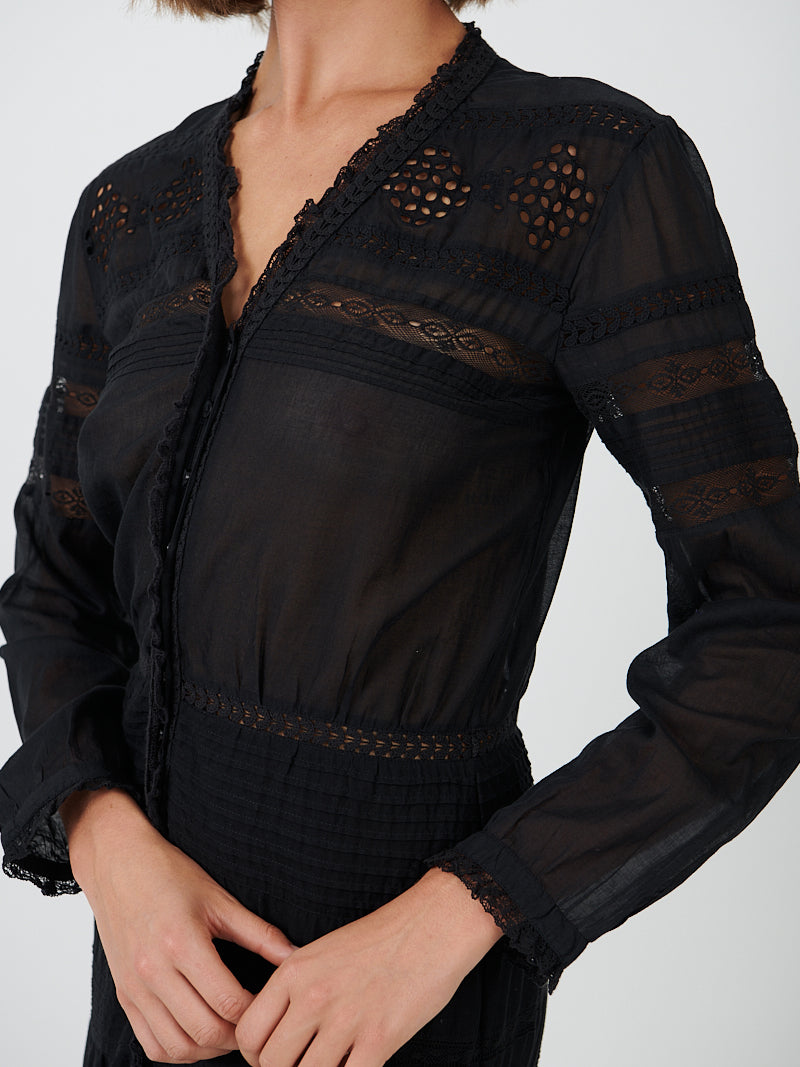 Daniva Dress in Black