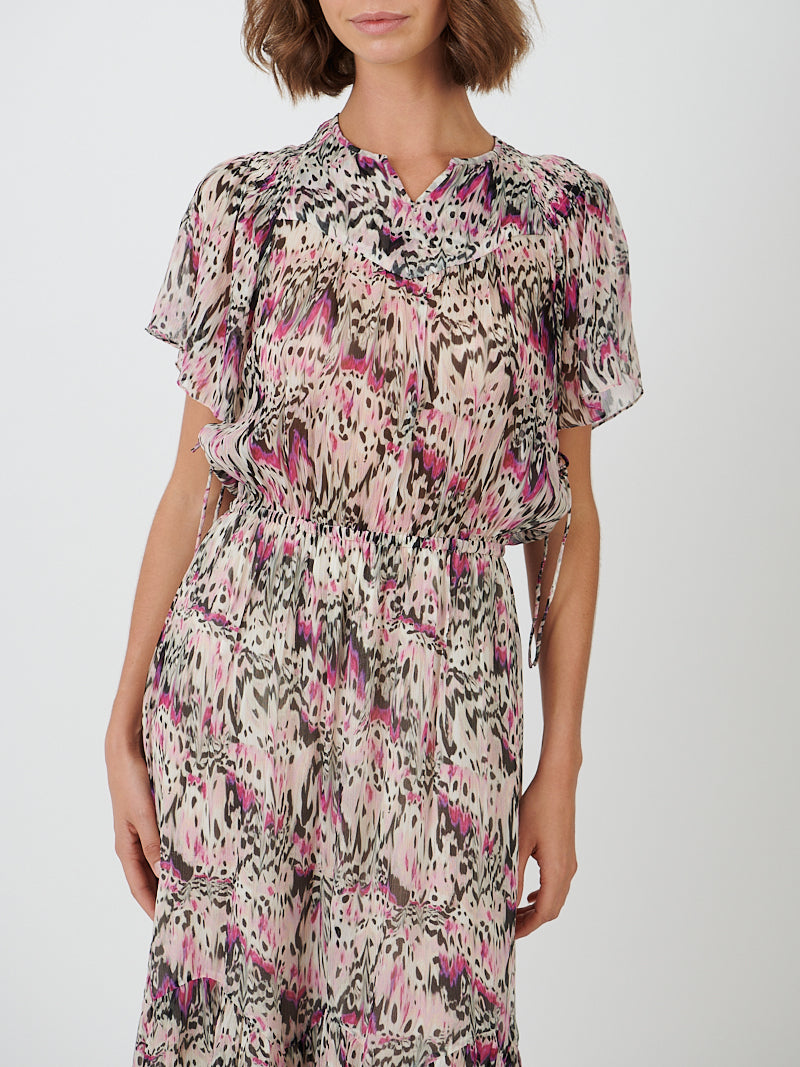 Isabel Marant Odelia Dress in Pink