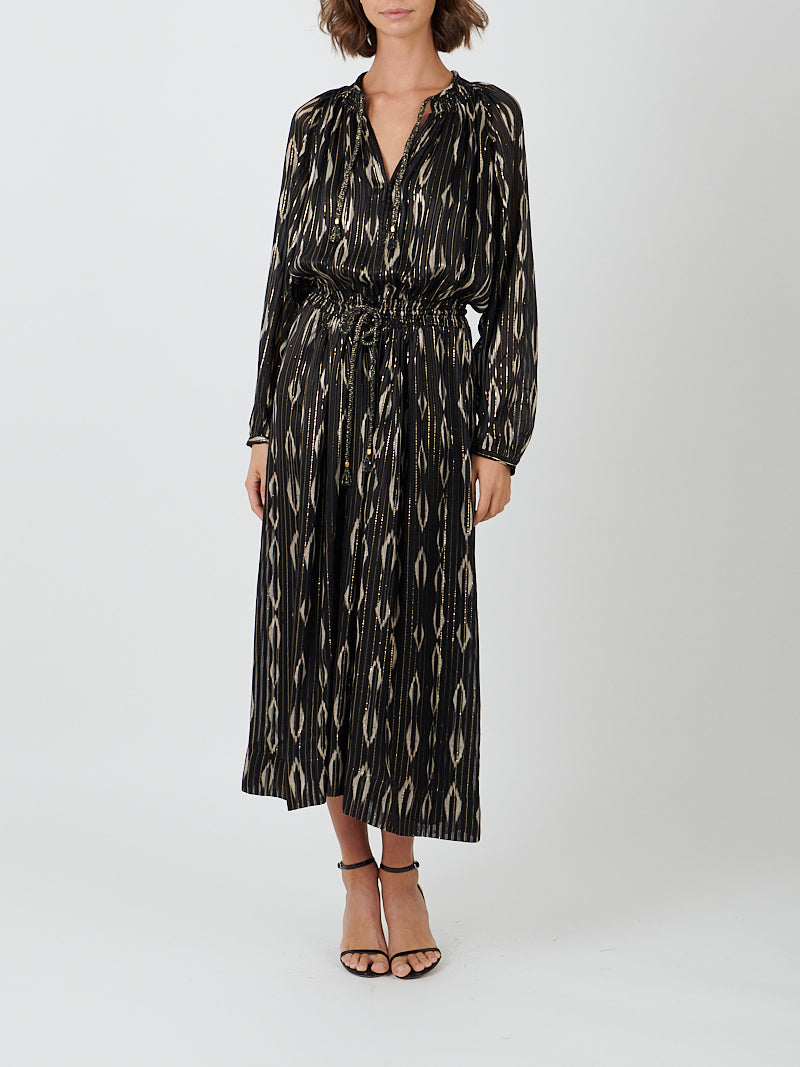 Isabel Marant | Sana Dress in Black/Ecru