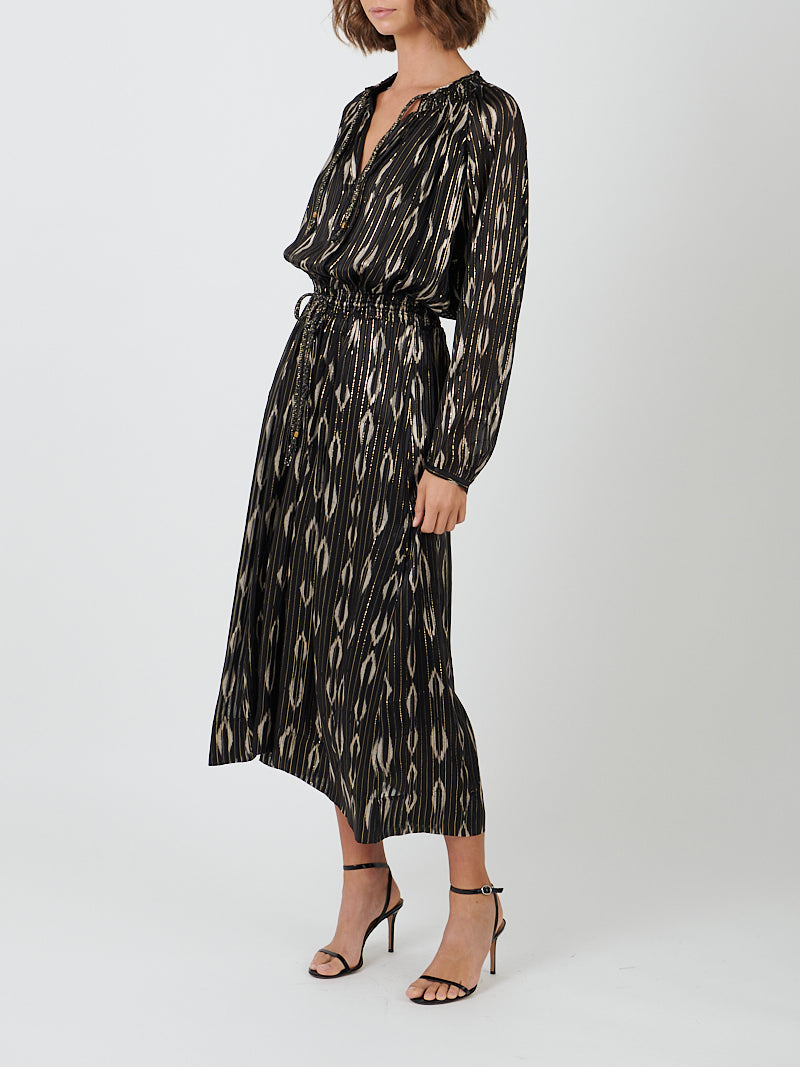 Isabel Marant | Sana Dress in Black/Ecru