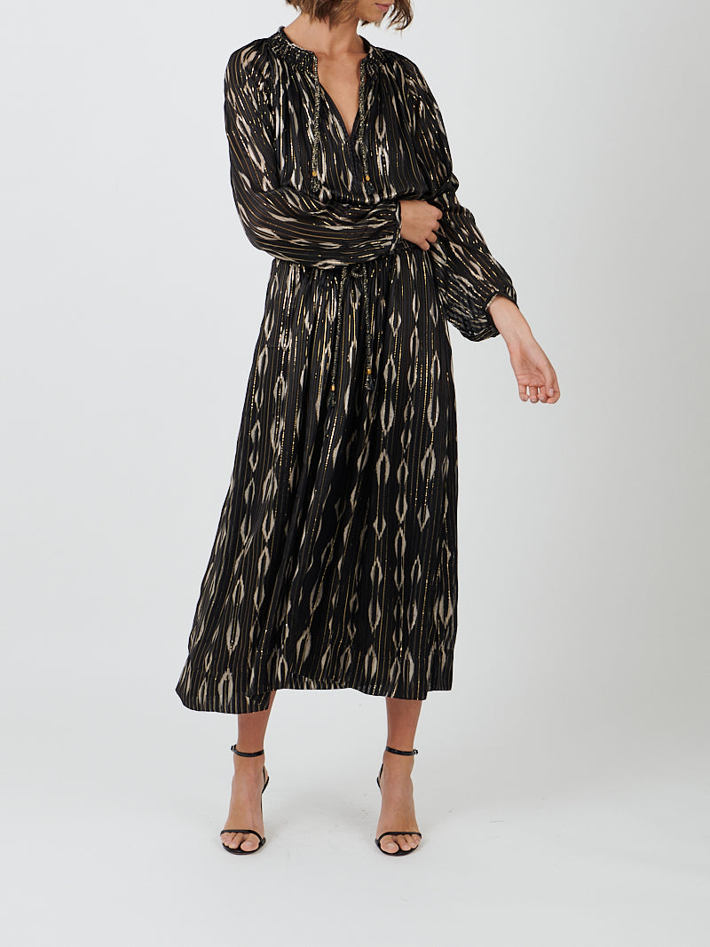 Isabel Marant | Sana Dress in Black/Ecru
