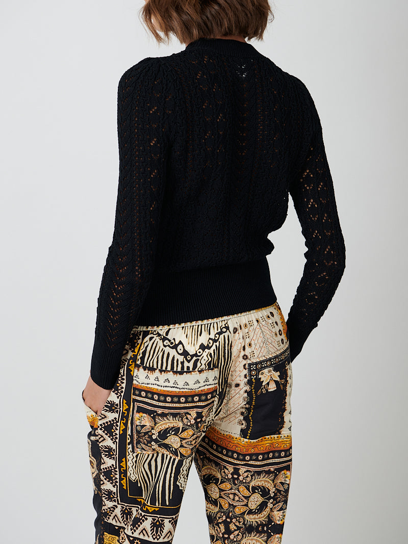 Fedora Pants in Black/Ochre