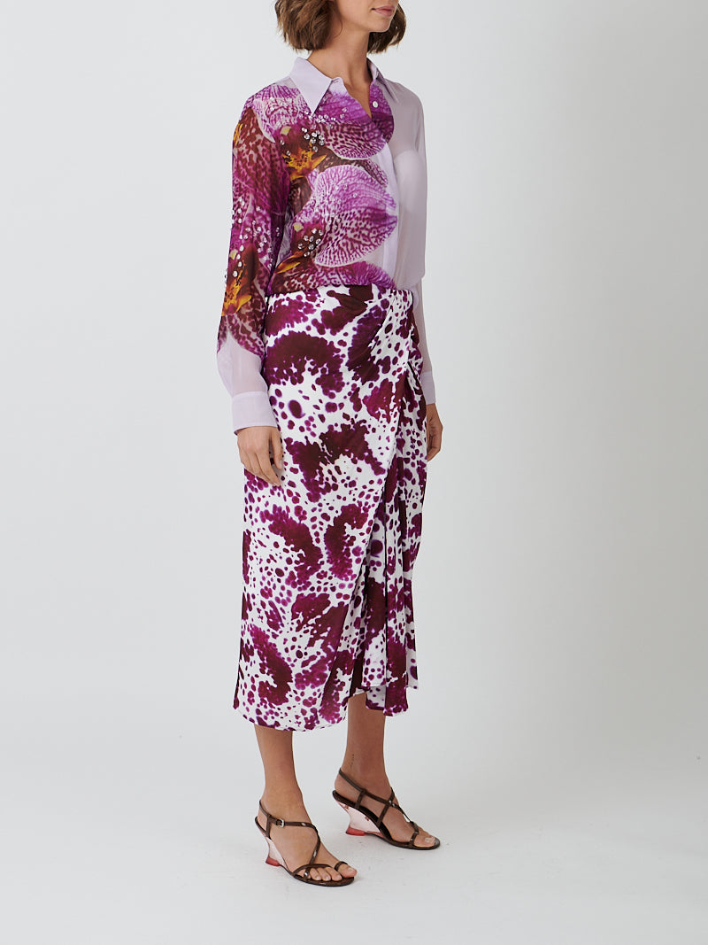 Dries Van Noten | Chowy Embellished Shirt in Fuschia